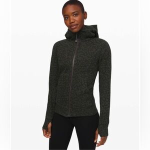 lululemon Scuba Hoodie Light Cotton Fleece Formation Camo Evergreen Multi Size 8